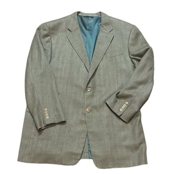Hickey Freeman collection Nordstrom’s Canterbury wool silk 46 long suit blazer - Picture 5 of 16